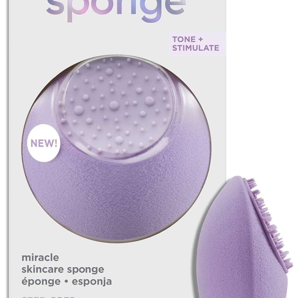 The Real Techniques Miracle Skincare Sponge - Purple - New